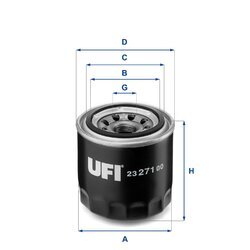 Olejový filter UFI 23.271.00