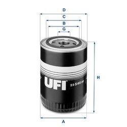 Olejový filter UFI 23.546.00