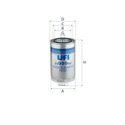 Palivový filter UFI 24.999.02
