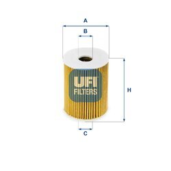 Olejový filter UFI 25.091.00