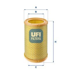 Vzduchový filter UFI 27.267.00