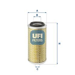 Vzduchový filter UFI 27.801.00