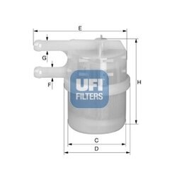 Palivový filter UFI 31.020.00