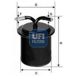 Palivový filter UFI 31.541.00