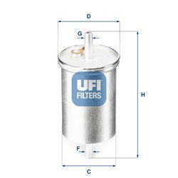 Palivový filter UFI 31.835.00