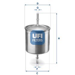 Palivový filter UFI 31.846.00