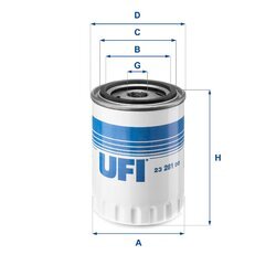 Olejový filter UFI 23.281.00