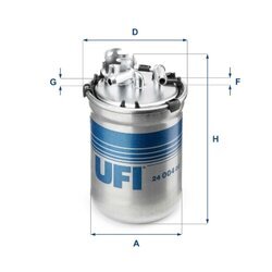 Palivový filter UFI 24.004.00