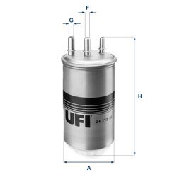 Palivový filter UFI 24.115.00