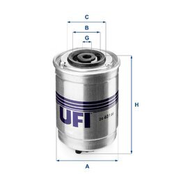 Palivový filter UFI 24.401.00