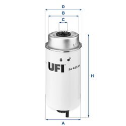 Palivový filter UFI 24.455.00