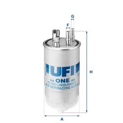 Palivový filter UFI 24.ONE.03