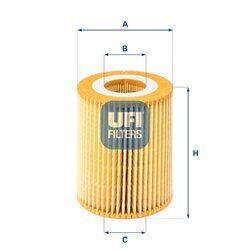Olejový filter UFI 25.069.00