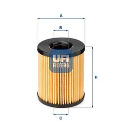 Olejový filter UFI 25.115.00