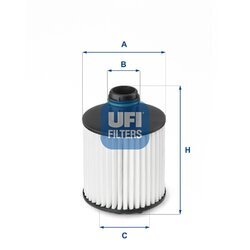 Olejový filter UFI 25.139.00