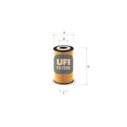 Olejový filter UFI 25.249.00