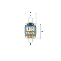 Olejový filter UFI 25.587.00