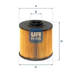 Palivový filter UFI 26.149.00