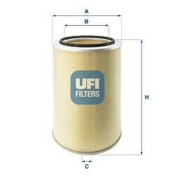 Vzduchový filter UFI 27.563.00
