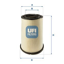 Vzduchový filter UFI 27.642.00