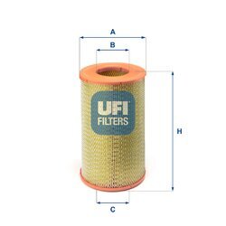 Vzduchový filter UFI 27.800.00