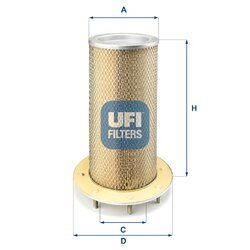 Vzduchový filter UFI 27.985.00