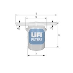 Palivový filter UFI 31.005.00