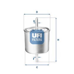 Palivový filter UFI 31.514.00