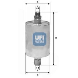 Palivový filter UFI 31.575.00