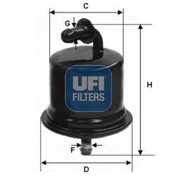 Palivový filter UFI 31.724.00
