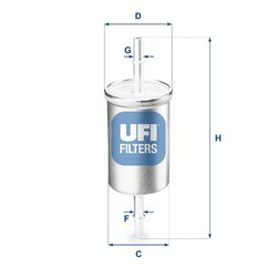 Palivový filter UFI 31.769.00