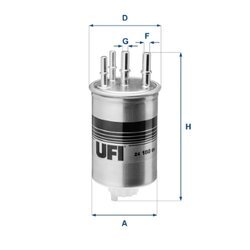 Palivový filter UFI 24.188.00