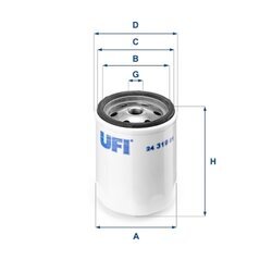 Palivový filter UFI 24.319.01