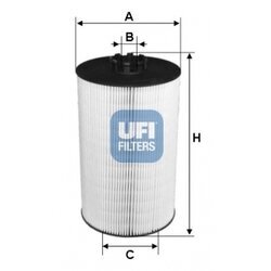 Olejový filter UFI 25.097.00
