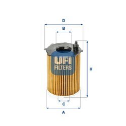Olejový filter UFI 25.187.00