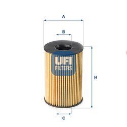 Olejový filter UFI 25.201.00