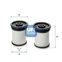 Palivový filter UFI 26.047.00