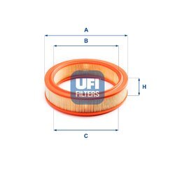 Vzduchový filter UFI 27.785.00