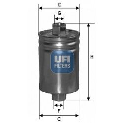 Palivový filter UFI 31.589.00