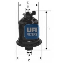 Palivový filter UFI 31.592.00