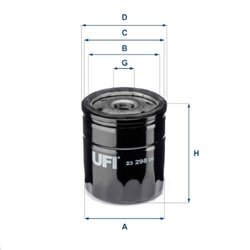 Olejový filter UFI 23.298.00