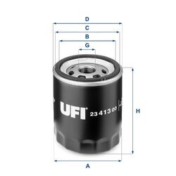 Olejový filter UFI 23.413.00