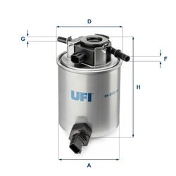 Palivový filter UFI 24.020.01
