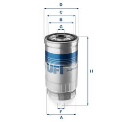 Palivový filter UFI 24.379.01