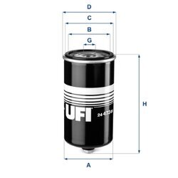 Palivový filter UFI 24.473.00