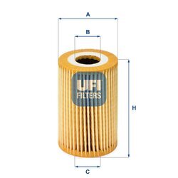 Olejový filter UFI 25.014.00