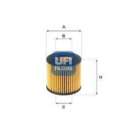 Olejový filter UFI 25.116.00