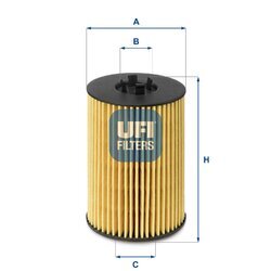Olejový filter UFI 25.144.00