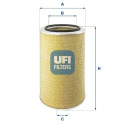 Vzduchový filter UFI 27.007.00