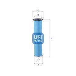 Vzduchový filter UFI 27.438.00